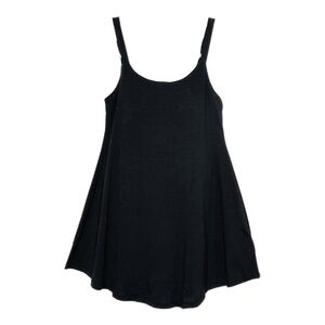 LULAROE LYNN DRESS Solid Black with shorts & adjustable straps. SIZE MEDIUM